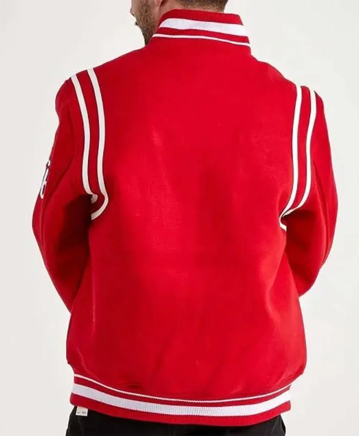 Chicago Bulls 6X Champs NBA Red Bomber Jacket For Men And Women