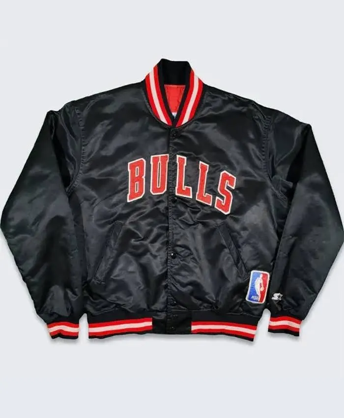 Chicago Bulls NBA Black Varsity Jacket