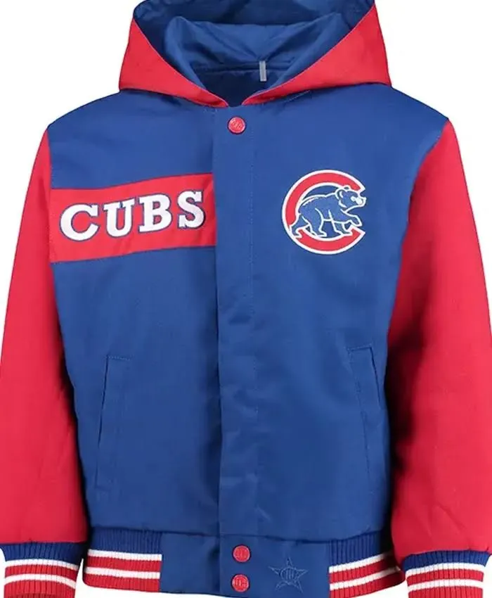 Chicago Cubs Youth Blue Varsity Jacket - Image 2