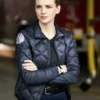 Chicago Fire Kara Killmer Black Bomber Quilted Jacket