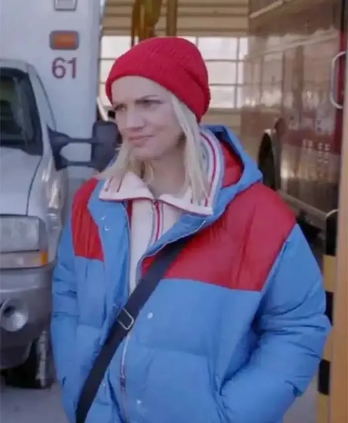 Chicago Fire Sylvie Brett Hooded Puffer Jacket