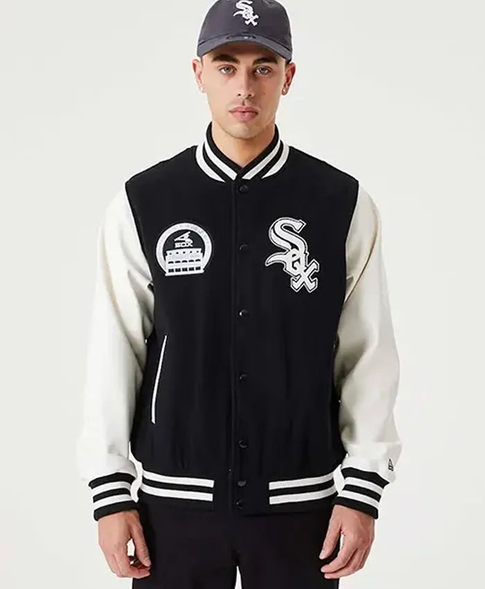 Chicago White Sox MLB Letterman Varsity Jacket - Image 2