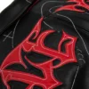 Chris Brown Auracles x Pelle Pelle Topography Black Leather Bomber Jacket