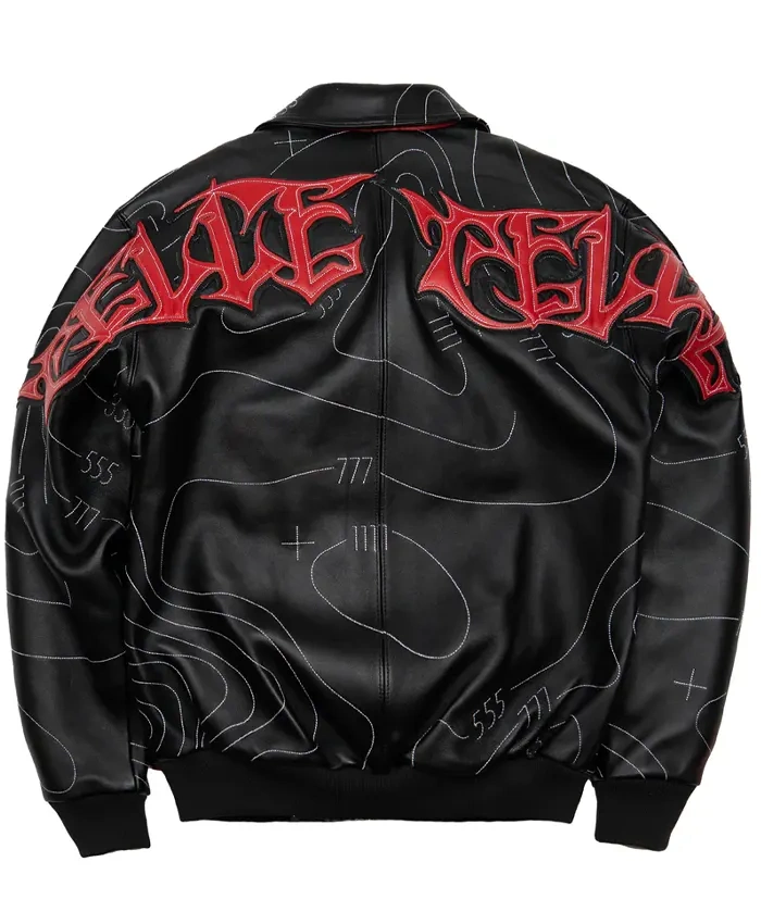 Chris Brown Auracles x Pelle Pelle Topography Bomber Jacket
