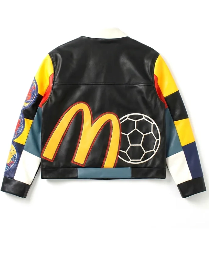 Chris Brown KidSuper x McDonald’s Leather Jacket