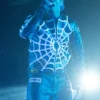Chris Brown Vanson Leathers x Supreme Spider Man Black Jacket For Sale