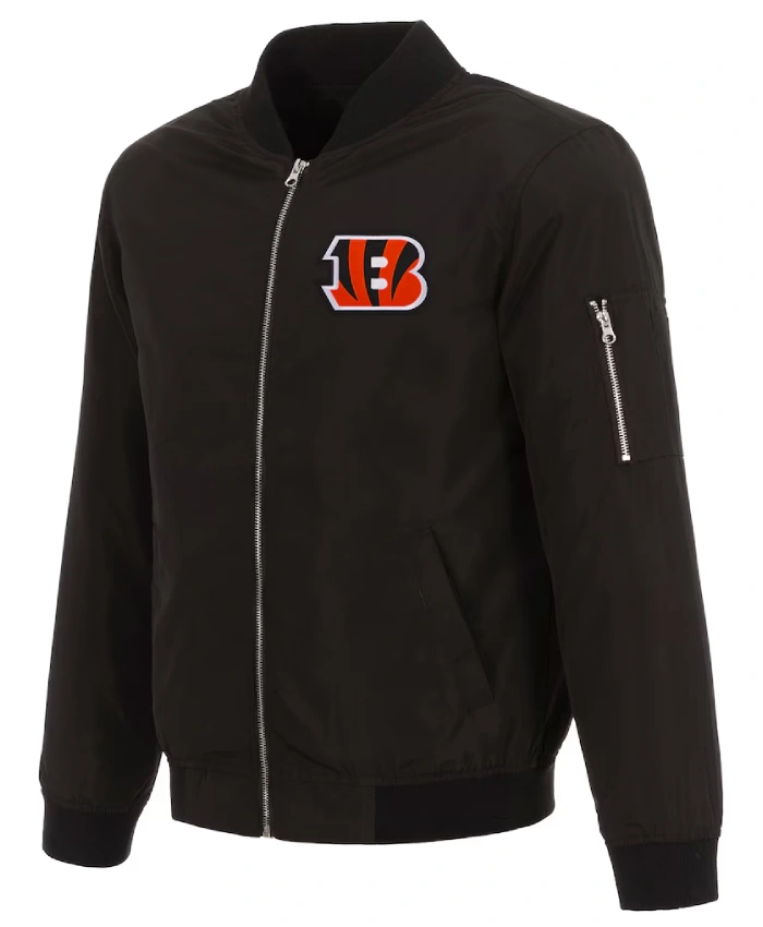 Cincinnati Bengals NFL Pro Line Full-Zip Bomber Jacket