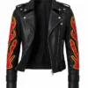 Claire Redfield Resident Evil Black Leather Jacket On Sale 