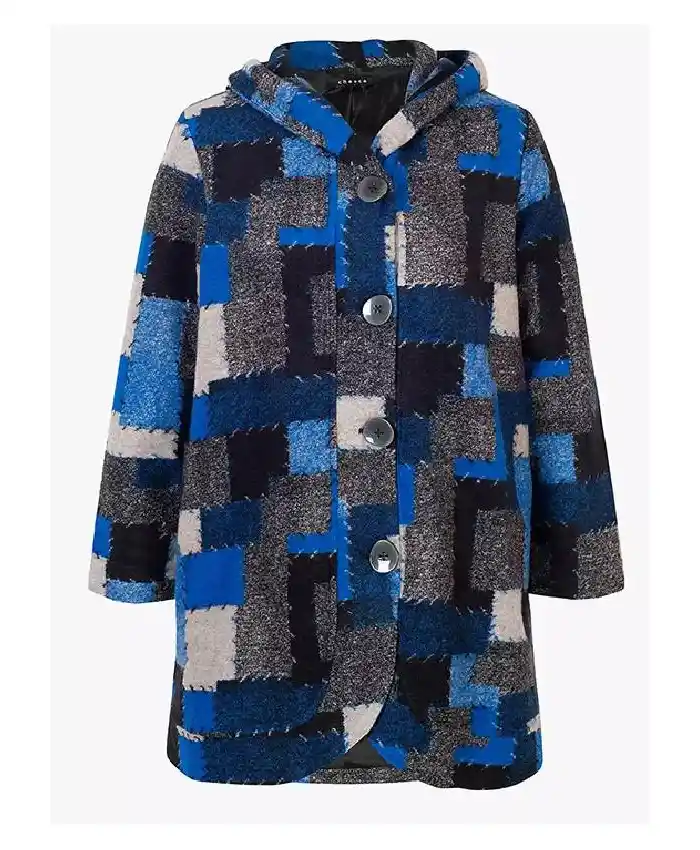Clara Indrani TV Series Fool Me Once 2024 Molly Sardana Patchwork Coat