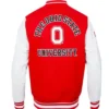 Classic Ohio State University Varsity Jacket