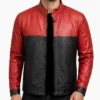 Clayface 2026 Tom Rhys Harries Leather Jacket Mens