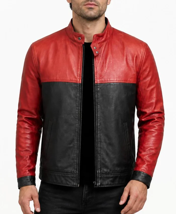 Clayface 2026 Tom Rhys Harries Leather Jacket Mens