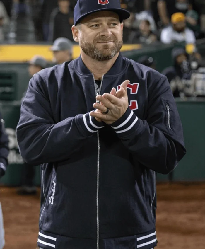 Cleveland Guardians Black Bomber Jacket