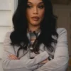 Clipped 2024 Cleopatra Coleman Grey Zip Up Jacket