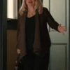 Clipped 2024 Jacki Weaver Brown Leather Jacket