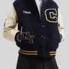 Coach Wool Navy Varsity Jacket