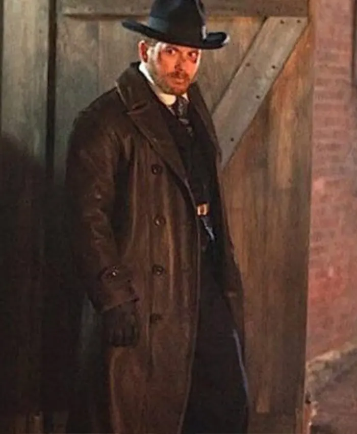 Cole Hauser TV Series Yellowstone Rip Wheeler Black Leather Long Coat