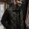 Colin Glass CIA TV Series Season 01 Tom Ellis Green and Brown Jacket