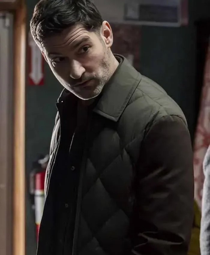Colin Glass CIA TV Series Season 01 Tom Ellis Quilted Jacket