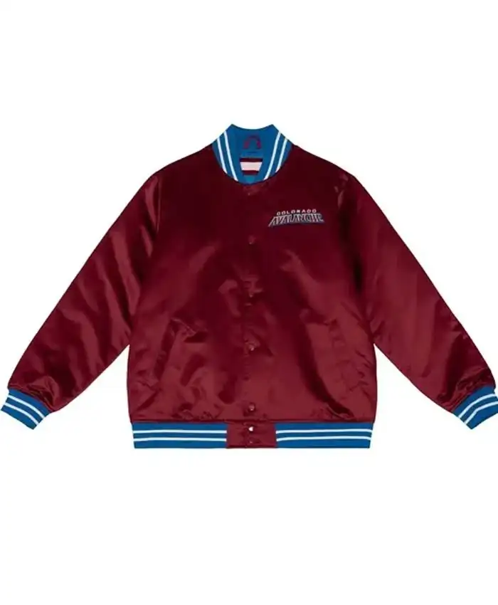 Colorado Avalanche Maroon Heavyweight Varsity Jacket