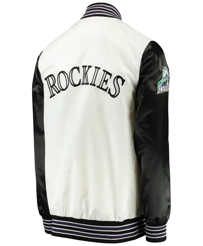 Colorado Rockies The Legend White And Black Varsity Jacket