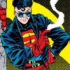 Comic Kon El Superboy Conner Kent Black Leather Jacket