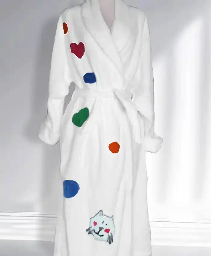 Confetti Kitty Bathrobe
