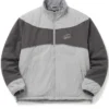 Cozmoz x Reversible Grey and Brown Fleece Jacket Sale