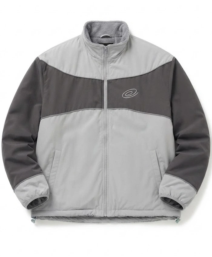 Cozmoz x Reversible Grey and Brown Fleece Jacket Sale