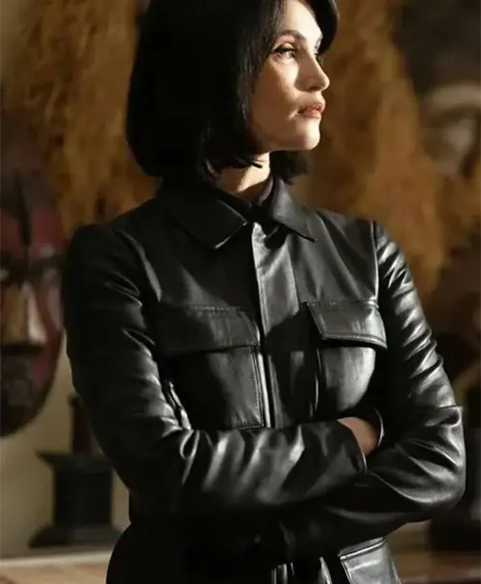 Culprits S01 Dianne Harewood Leather Black Jacket