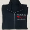 Custom Embroidered Assistant Personalized Nurse Fleece Black Jacket