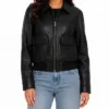 Dani Imbert Mini TV Series Olivia Attwood The Price of Perfection S3 Black Leather Jacket