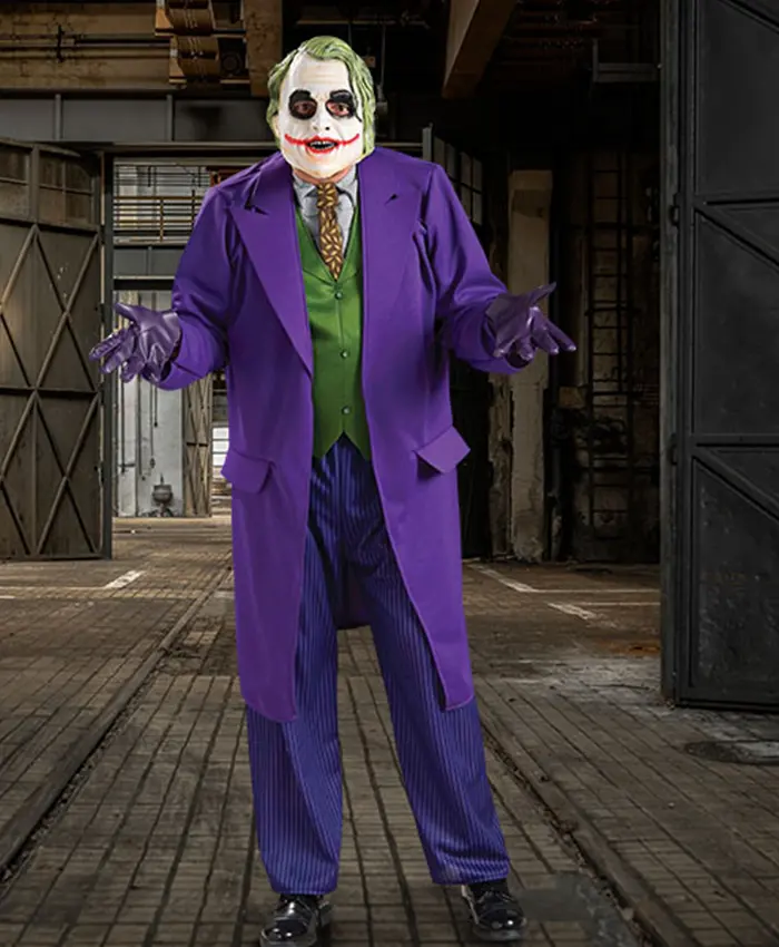 Dark Knight The Joker Halloween Purple Costume