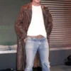 David Beckham Leather Trench Coat