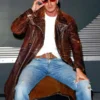 David Beckham Leather Trench Coat Sale