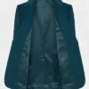 Demi Moore Movie The Substance Elisabeth Sparkle Blue Blazer Sale
