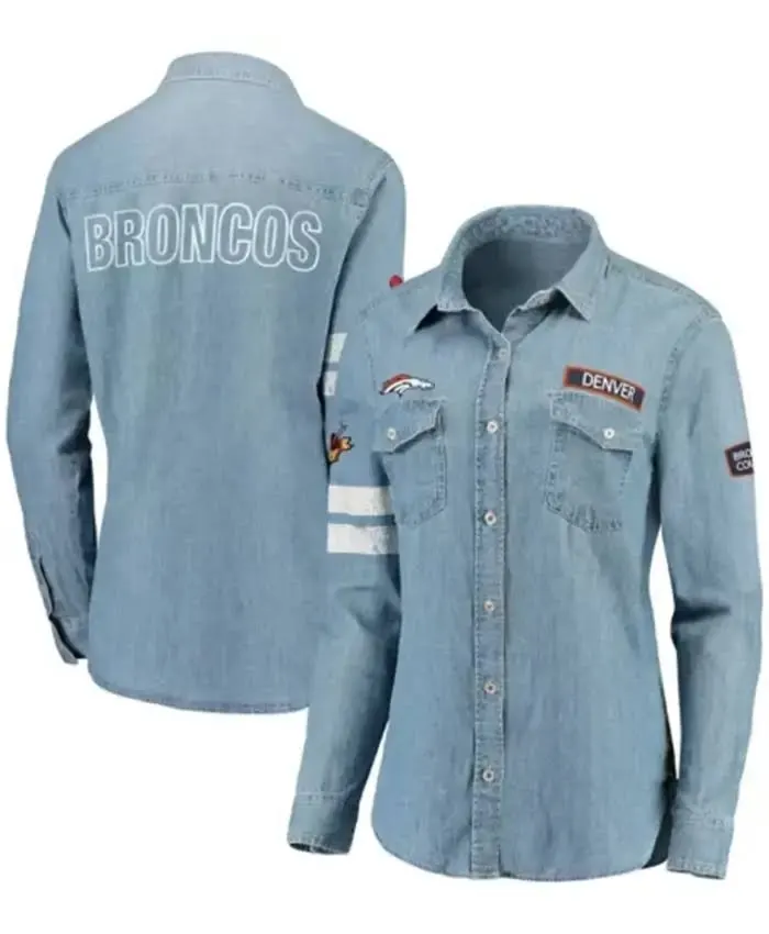 Denver Broncos NFL Denim Shirt - Image 2