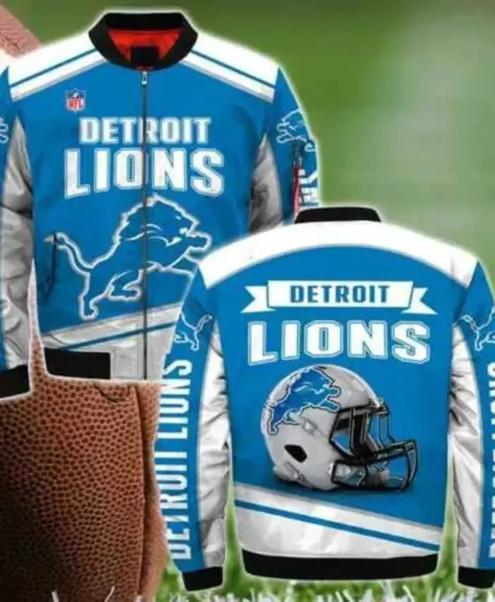 Detroit Lions Bomber Jacket - Image 4