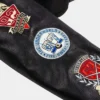 Disney Villains x Shoe Palace Video Vault Black Wool Leather Varsity Jacket