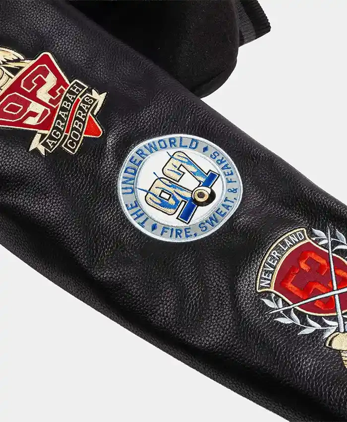 Disney Villains x Shoe Palace Video Vault Black Wool Leather Varsity Jacket