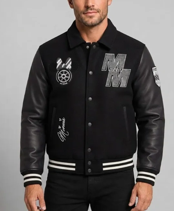 2026 Disney x Formula 1 Minnie Mouse Varsity Jacket - Image 3