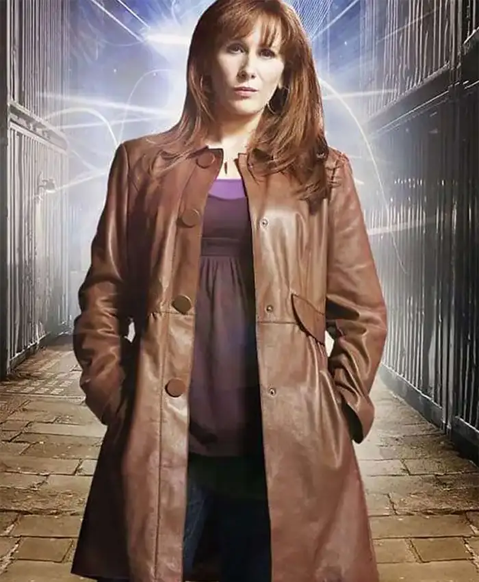 Doctor Who S04 Donna Noble Leather Coat