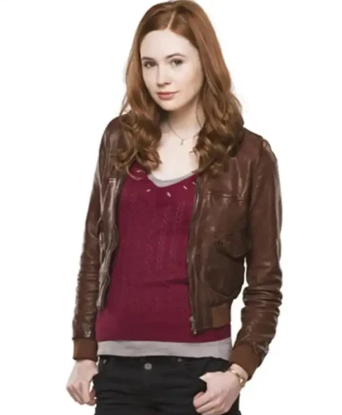 Doctor Who S05 Karen Gillan Leather Jacket
