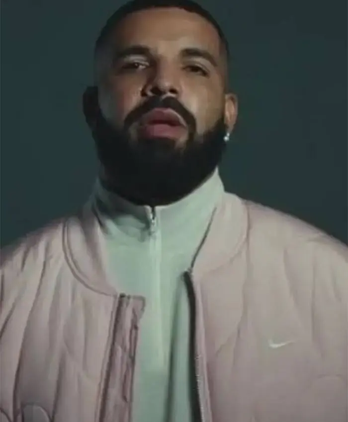 Drake 2023 Laugh Now Cry Later Pink Bomber Jacket
