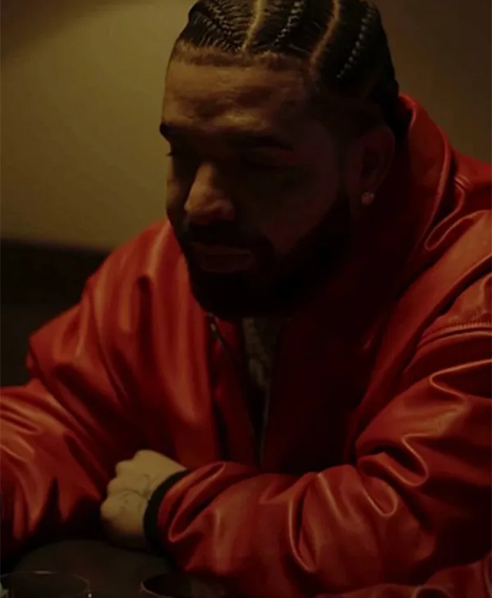 Drake Polar Opposites Leather Bomber Jacket