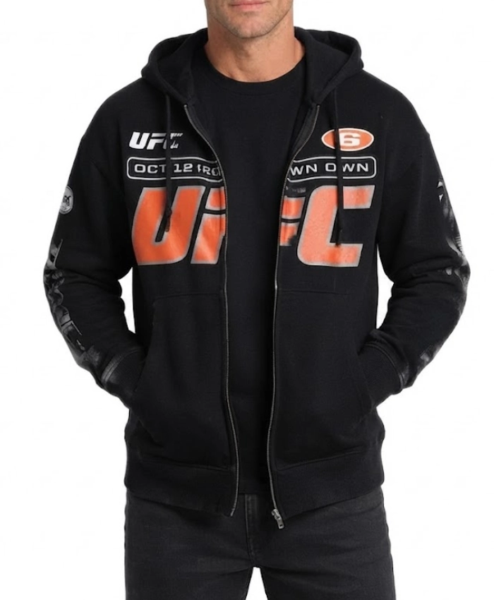 Drakes OVO x UFC 2026 Black Fleece Hooded Jacket