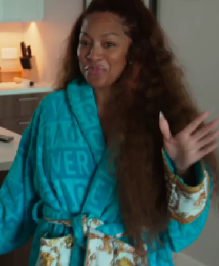 Green Versace Robe - Image 4