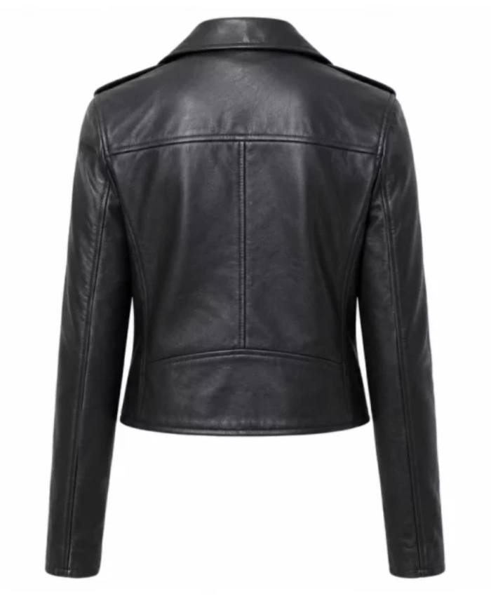 Elizabeth Banks The Miniature Wife TV Series Season 01 2026 Lindy Littlejohn Black Cropped Leather Jacket