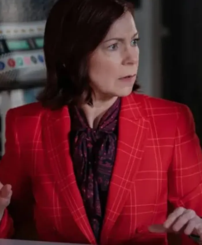 Elsbeth 2024 Carrie Preston Red Plaid Blazer