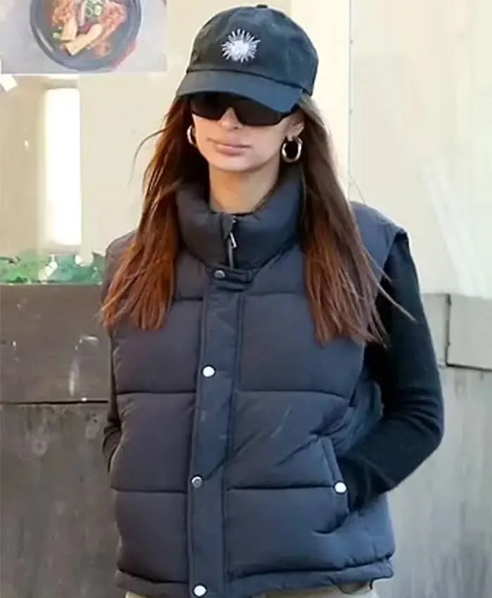 Emily Ratajkowski Puffer Vest